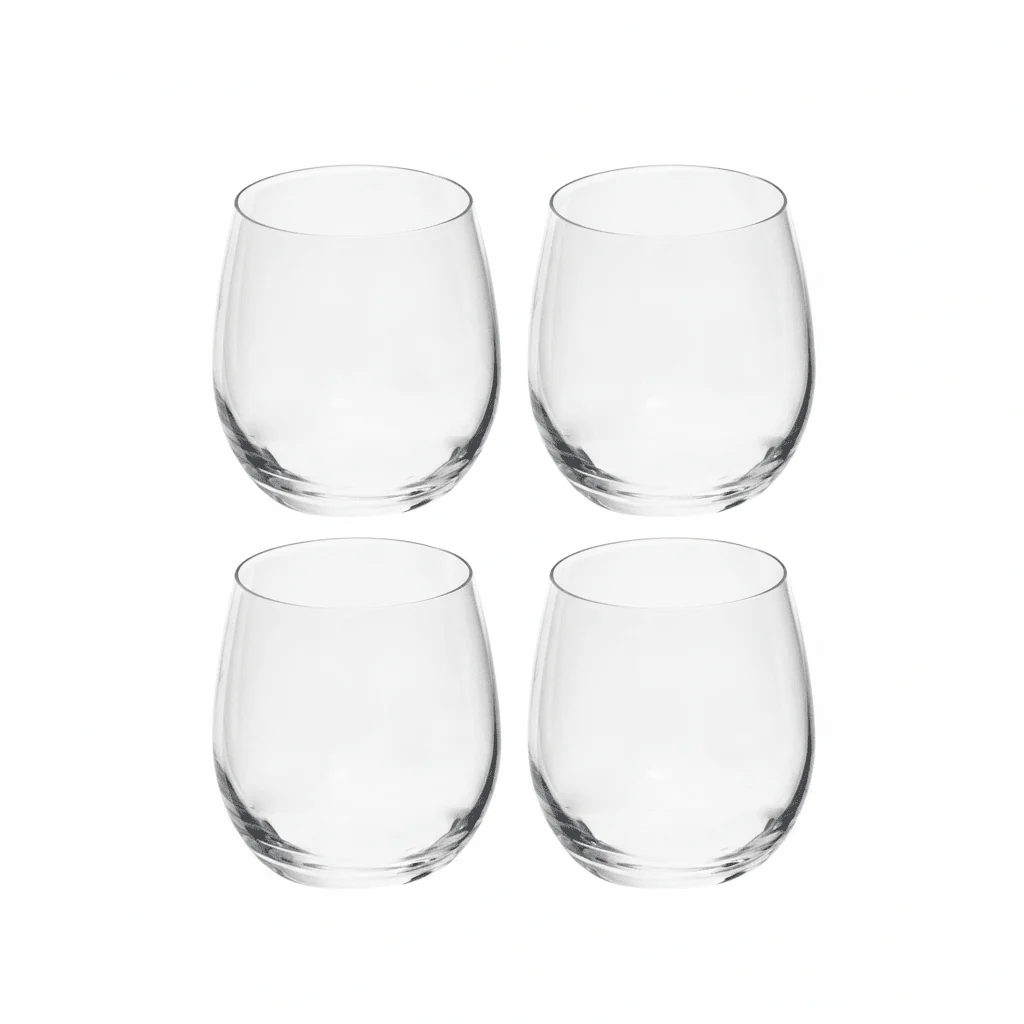 Ada Set Of 4 Crystal Small Tumblers