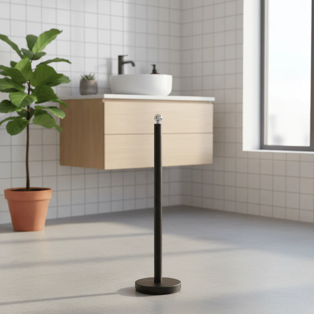 Adler Black Toilet Roll Holder - Image 3