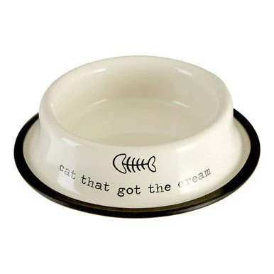 Adore Pets 0.4Ltr Cat That Got The Cream Bowl - Image 5