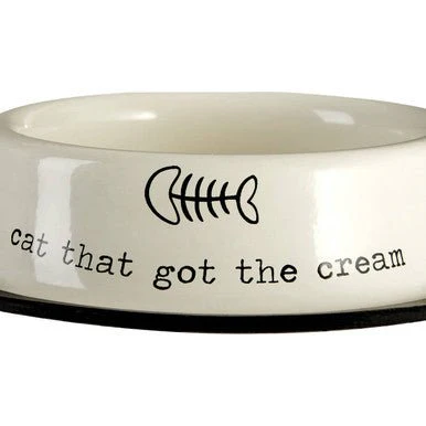 Adore Pets 0.4Ltr Cat That Got The Cream Bowl - Image 7