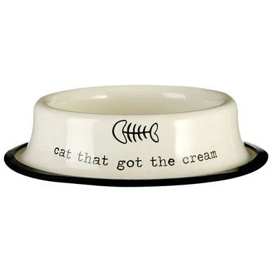 Adore Pets 0.4Ltr Cat That Got The Cream Bowl - Image 8