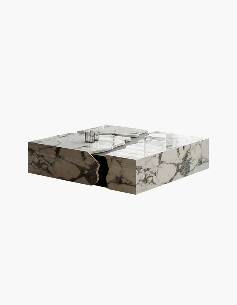 Aesop Low Coffee Table, Square Marble - Image 11