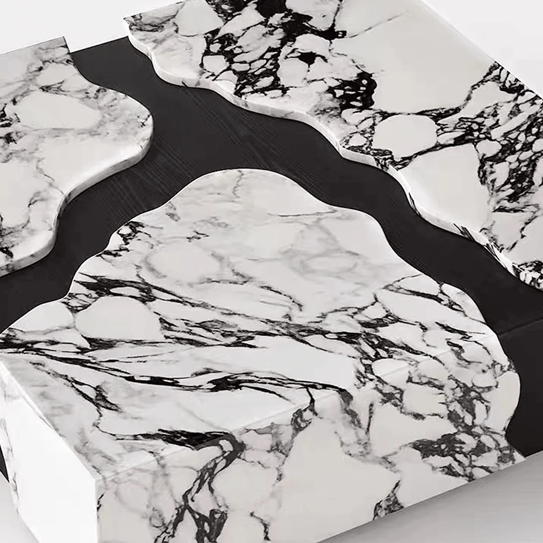 Aesop Low Coffee Table, Square Marble - Image 9