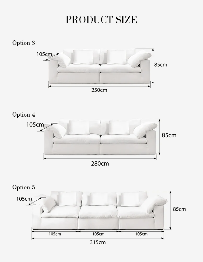 Aidan Two Seater Sofa, Three Seater Sofa / Four Seater Sofa, Linen - Image 10