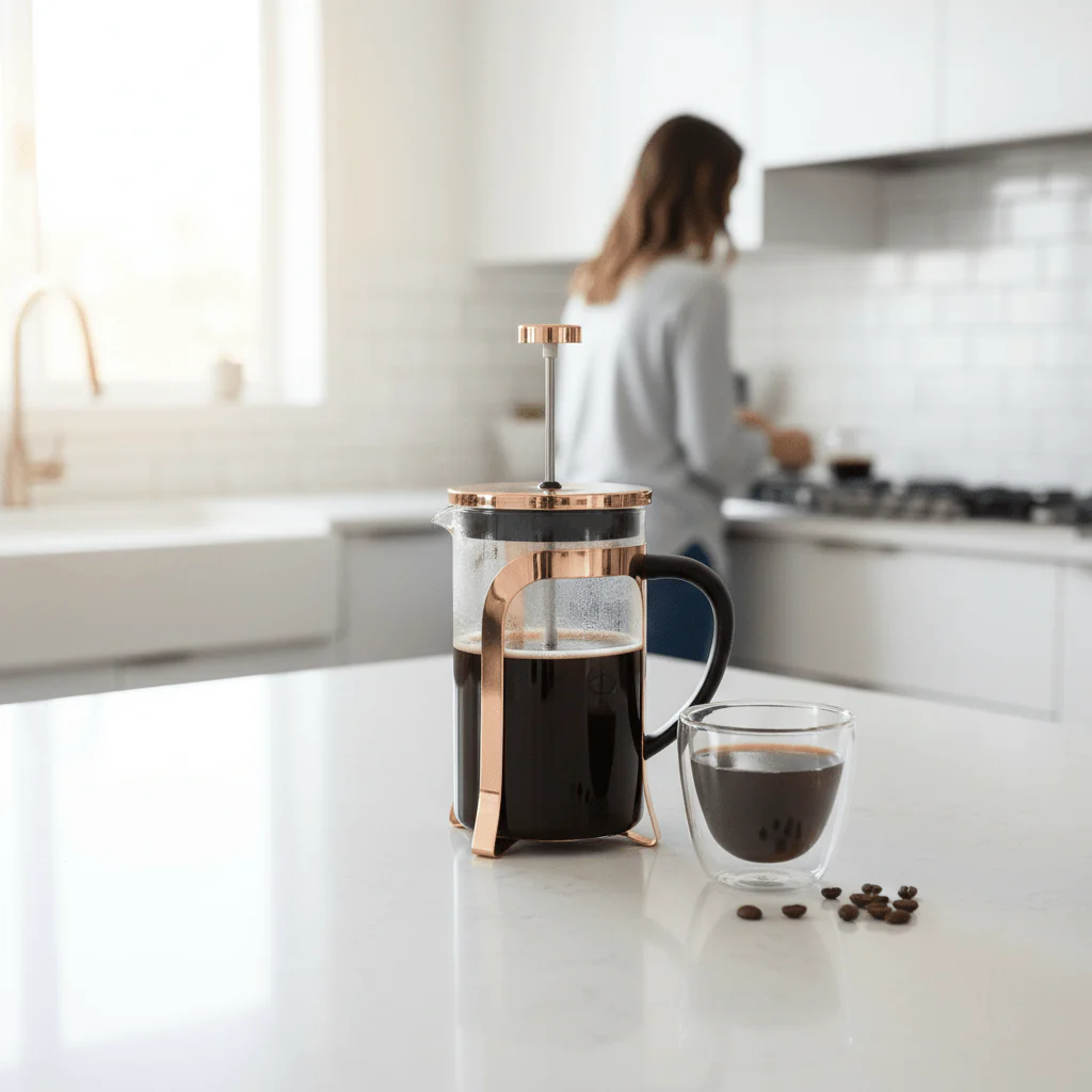 Akeala Rose Gold 800Ml Cafetiere - Image 2