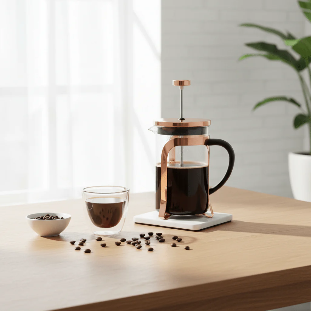 Akeala Rose Gold 800Ml Cafetiere - Image 4