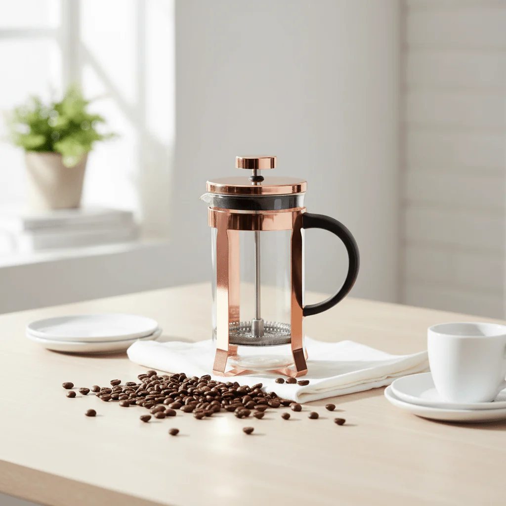 Akeala Rose Gold Cafetiere 350 Ml - Image 4
