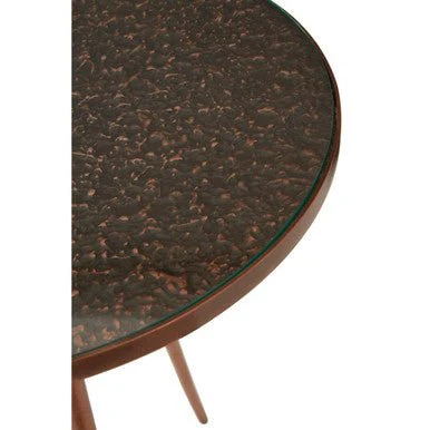 Akola Copper Finish Side Table - Image 7