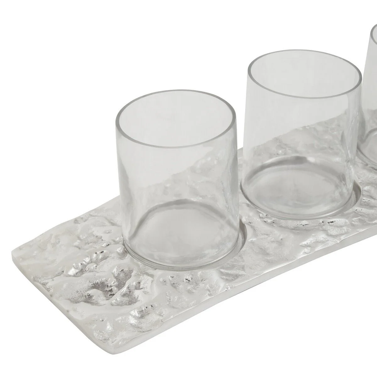 Akola Curved 4 Tealight Holder in Silver - Image 10
