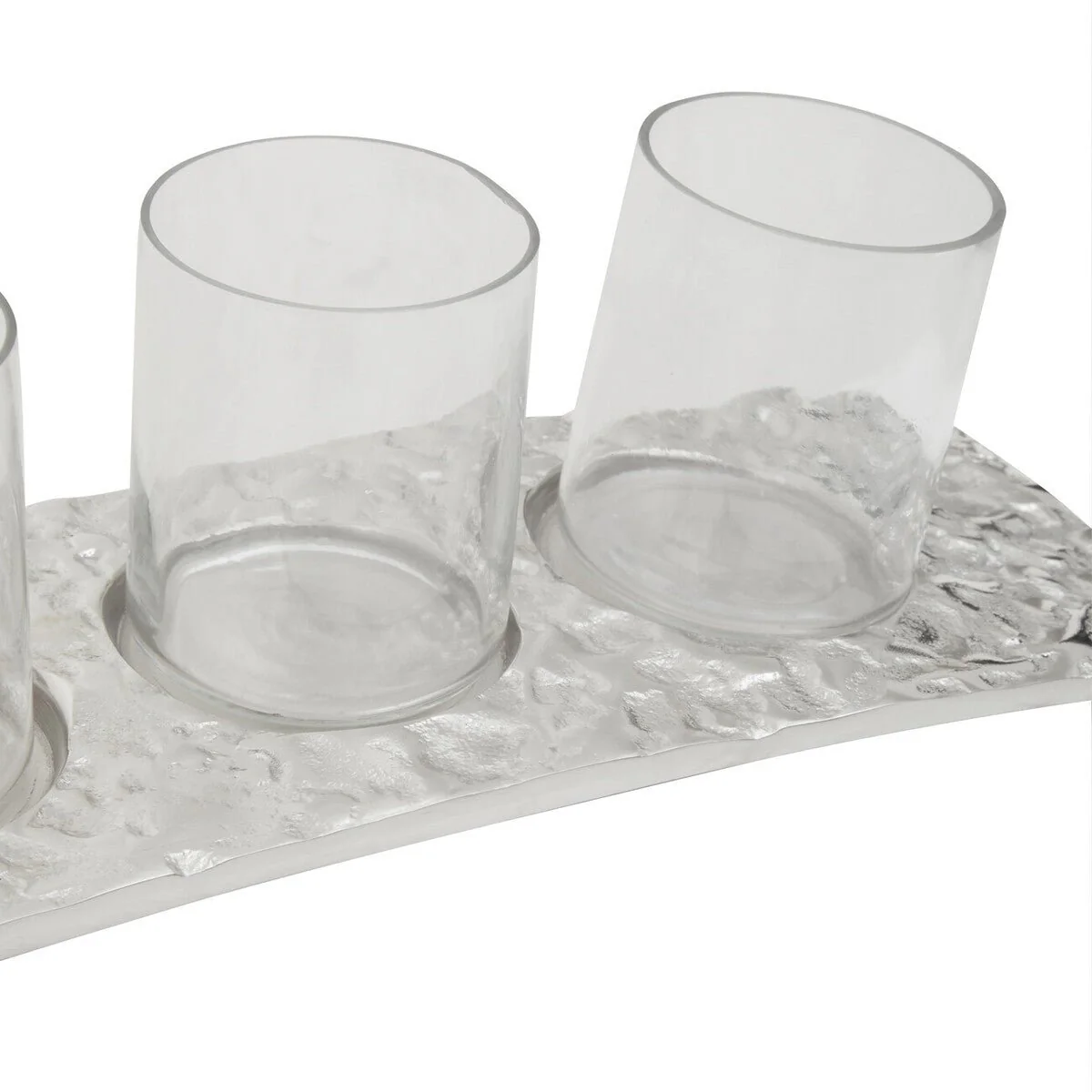 Akola Curved 4 Tealight Holder in Silver - Image 11