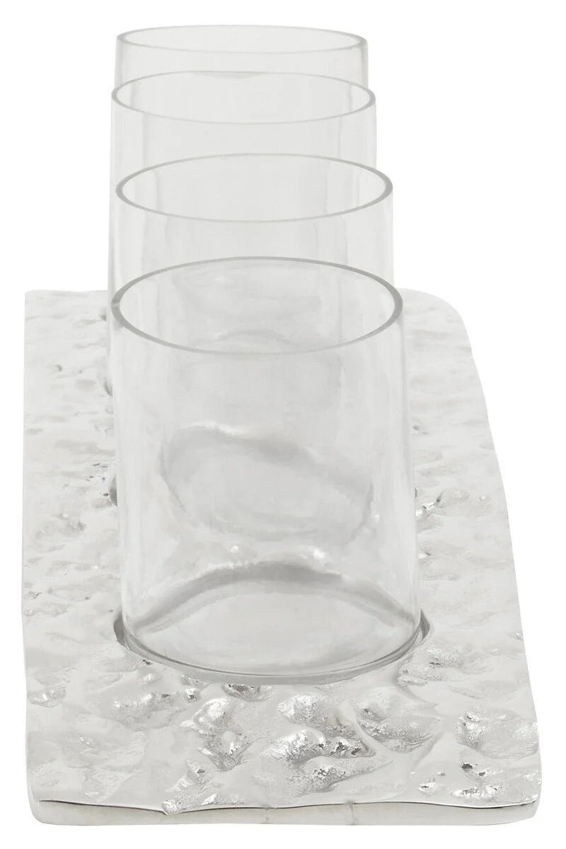 Akola Curved 4 Tealight Holder in Silver - Image 9
