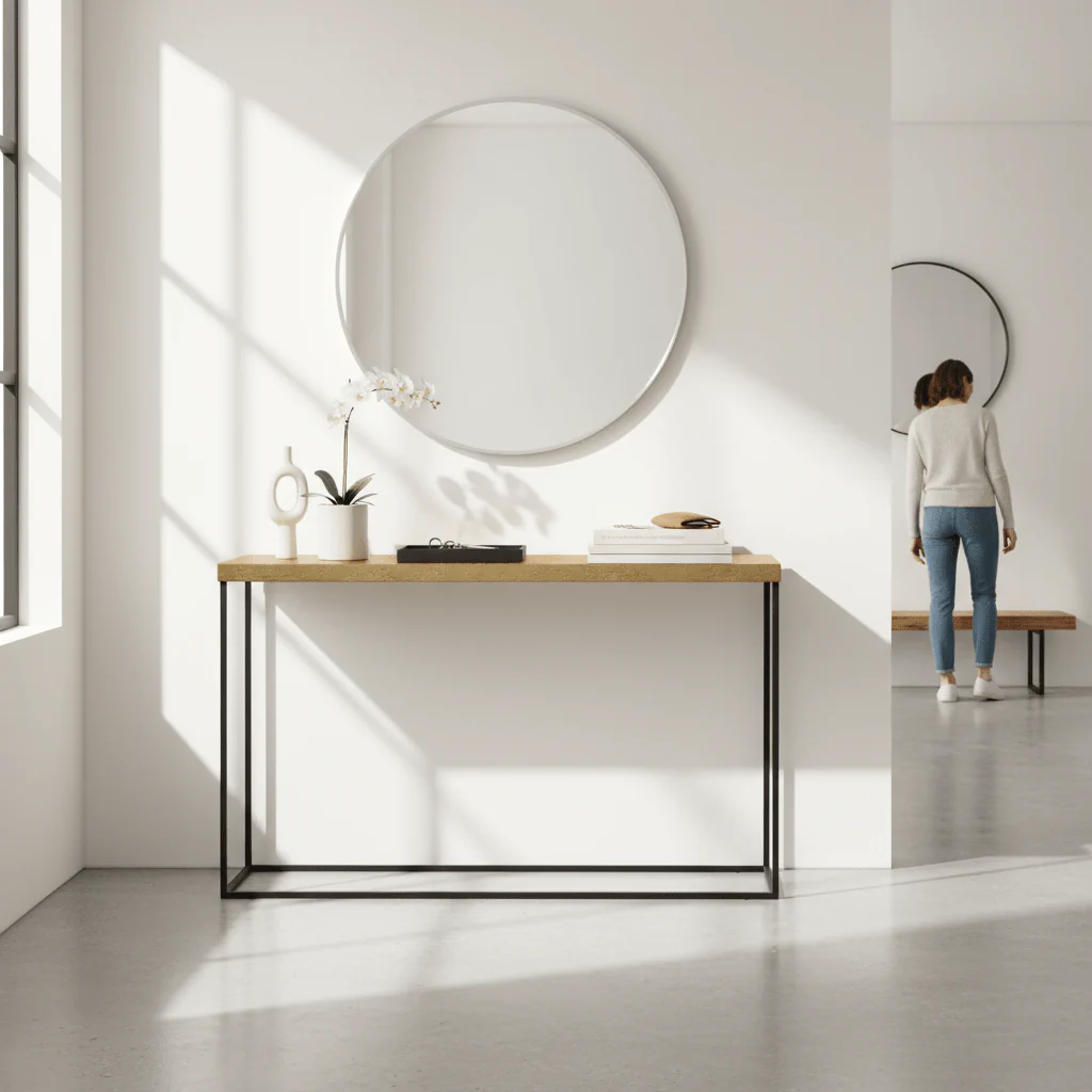 Akola Gold Console Table - Image 2