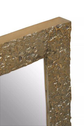 Akola Gold Finish Rectangular Wall Mirror - Image 8