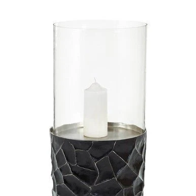 Akola Large Floor Standing Hurricane Candle Holder In Black - Image 10