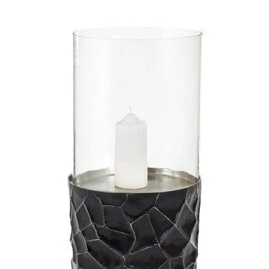 Akola Large Floor Standing Hurricane Candle Holder In Black - Image 11