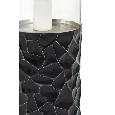 Akola Large Floor Standing Hurricane Candle Holder In Black - Image 12