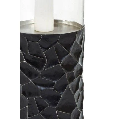Akola Large Floor Standing Hurricane Candle Holder In Black - Image 13