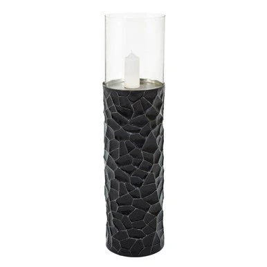 Akola Large Floor Standing Hurricane Candle Holder In Black - Image 5