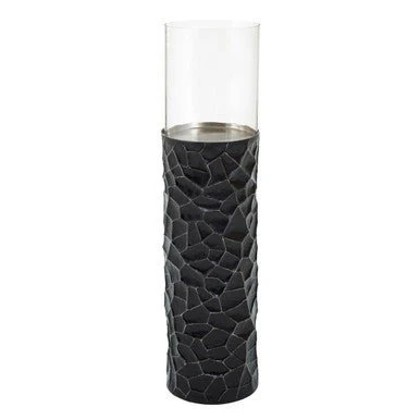 Akola Large Floor Standing Hurricane Candle Holder In Black - Image 7