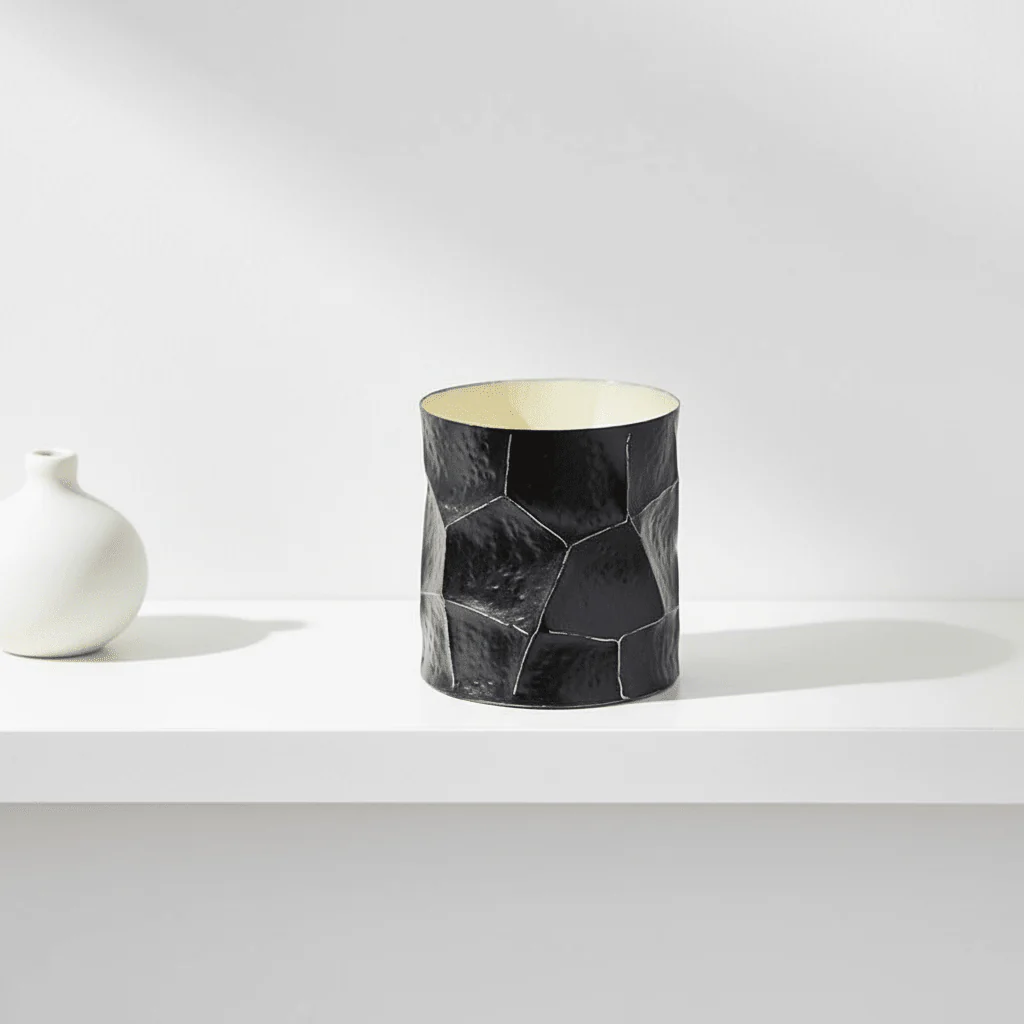 Akola Large Trinket Box In Black And Gold - Image 3