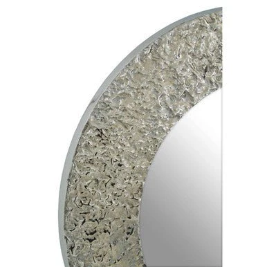 Akola Nickle Finish Round Wall Mirror - Image 6