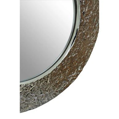 Akola Nickle Finish Round Wall Mirror - Image 7