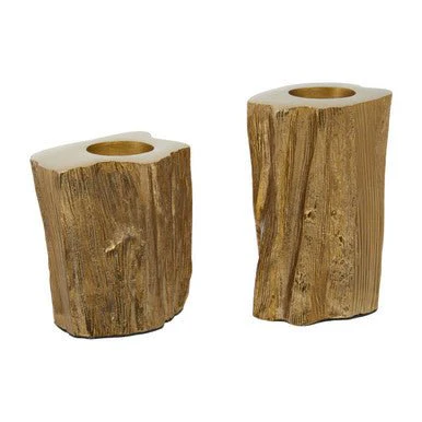 Akola Set Of Two Gold Tealight Holders - Image 5