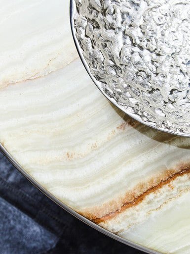Akola Silver Textured Decorative Bowl - Image 9