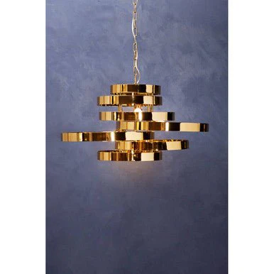 Alana 5 Bulb Gold Finish Pendant Lamp - Image 10