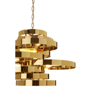 Alana 5 Bulb Gold Finish Pendant Lamp - Image 11