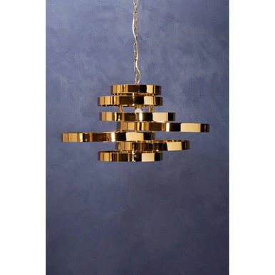 Alana 5 Bulb Gold Finish Pendant Lamp - Image 9