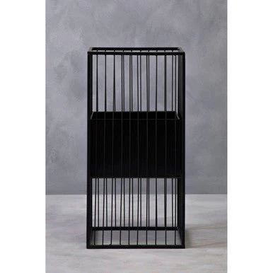 Alden Black Floor Standing Planter - Image 8