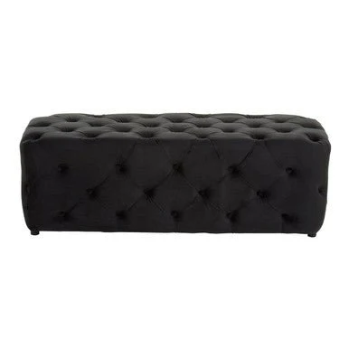 Alea Black Velvet Bench - Image 5