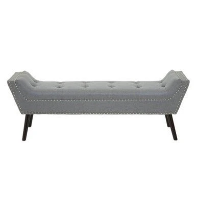 Alea Grey Fabric Bench - Image 5