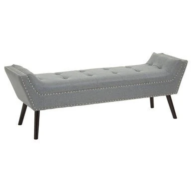 Alea Grey Fabric Bench - Image 6