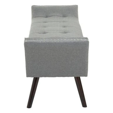 Alea Grey Fabric Bench - Image 7