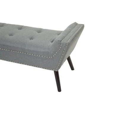 Alea Grey Fabric Bench - Image 8