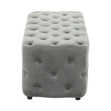 Alea Grey Velvet Bench - Image 7