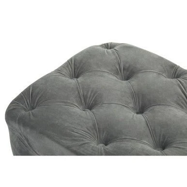 Alea Grey Velvet Bench - Image 9