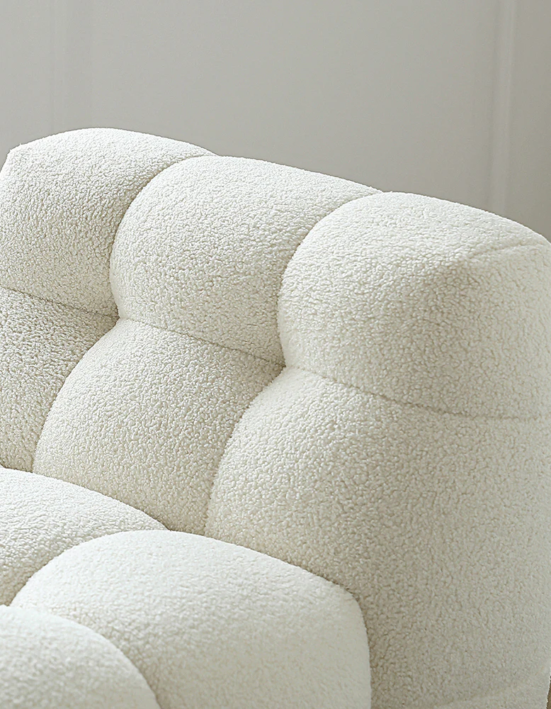 Aletheia Accent Armchair, Lounge Chair, White Boucle - Image 12