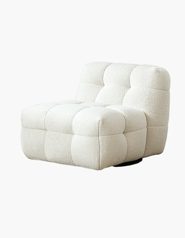 Aletheia Accent Armchair, Lounge Chair, White Boucle - Image 13