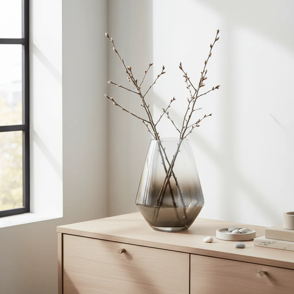 Alexa Ombre Large Glass Vase - Image 3