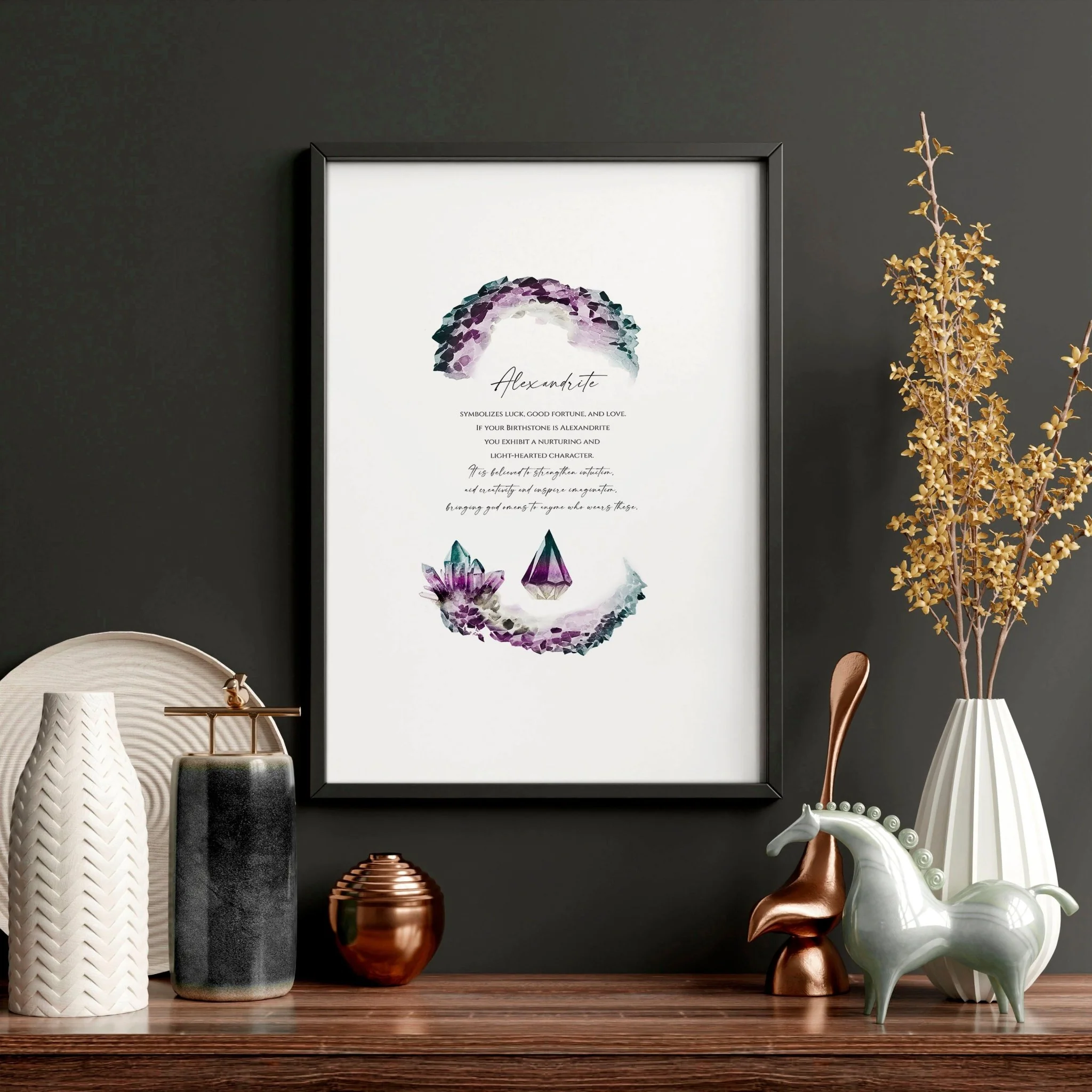 Alexandrite June Birthstone | wall art print - Image 4