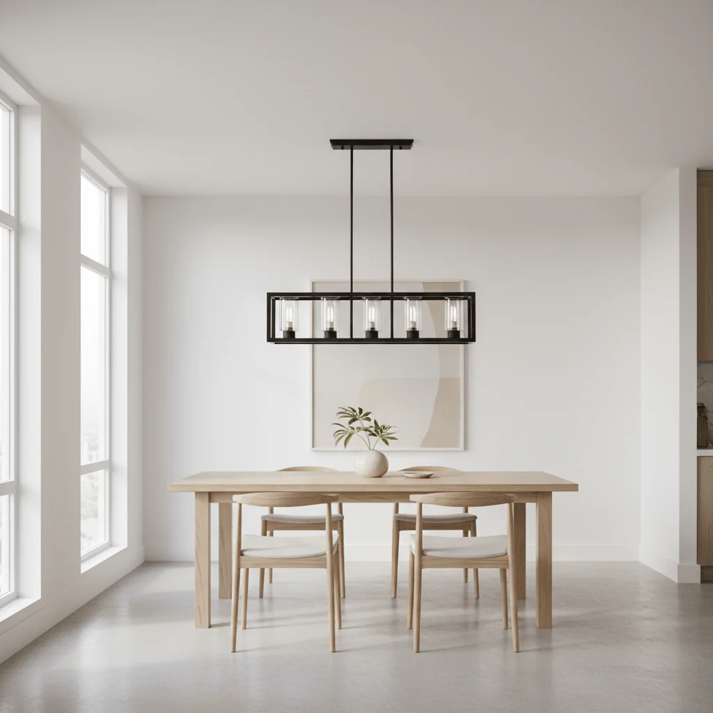 Aliko 5 Bulb Matte Black Ceiling Light - Image 4