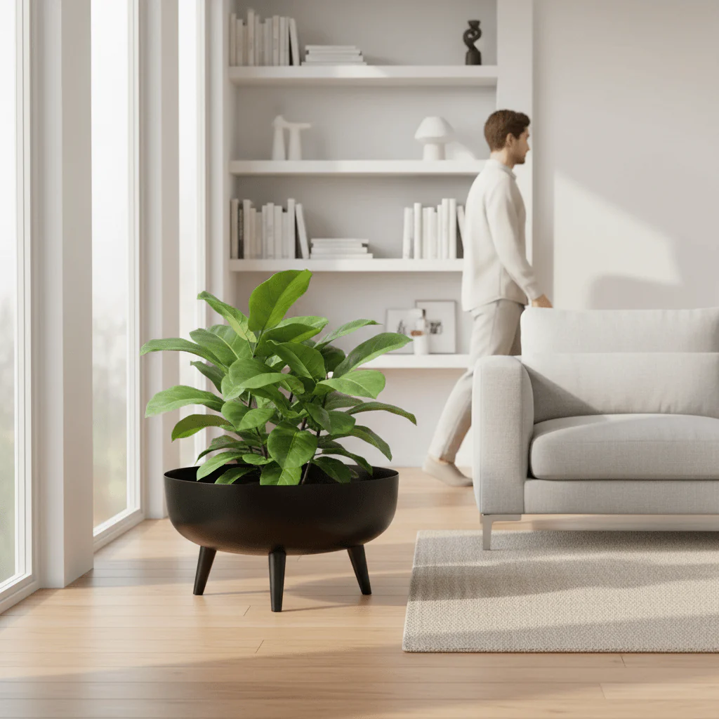 Alina Black Planter - Image 2