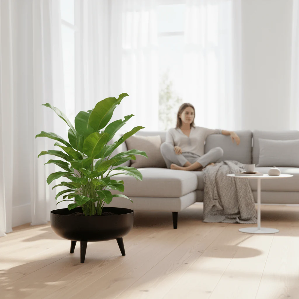 Alina Black Planter - Image 5
