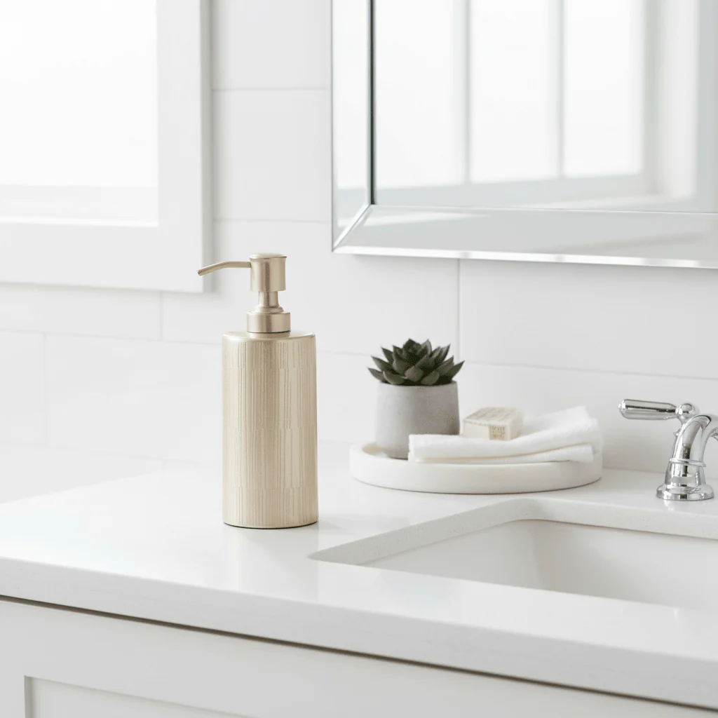 Allegra 200ml Champagne Finish Soap Dispenser - Image 4