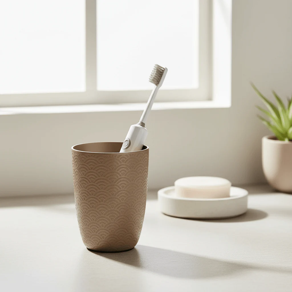 Allegra Aluminium Bathroom Tumbler - Image 3