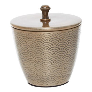 Allegra Aluminium Gold Finish 300ml Bathroom Jar - Image 10