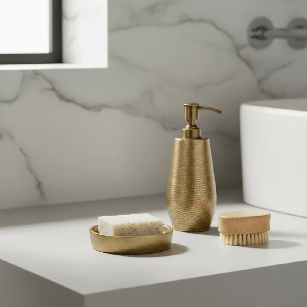 Allegra Aluminium Soap Dish. - Image 5